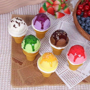 Симулация на сладолед Фалшив модел на торта Магазин за десерти Фотографски реквизит Модел на храна Сладък декор на маса Детски играчки