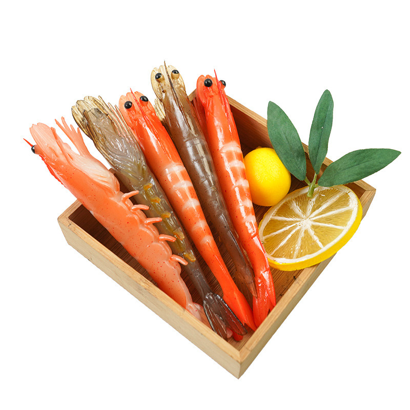 Simulare de creveți falși model de creveți de râu creveți carne coadă de creveți mâncare restaurant vitrine decorare accesorii fotografice
