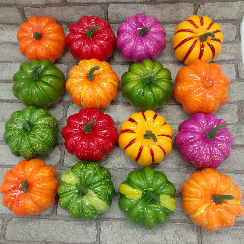 Linksmo Helovino Dirbtinis moliūgas Netikras modeliavimas Daržovių dekoravimas Namams Helovino rekvizitas „Pasidaryk pats“ amatai Moliūgų dekoravimas