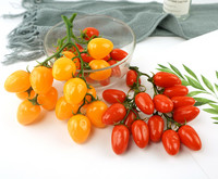 1 τεμ. Fake Fruit Simulation Cherry Tomatoes Διακόσμηση για πάρτι για το σπίτι Photography Prop Τεχνητός αφρός με κορδόνια φρούτων Fake Fruit Decor Props