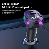 Vezeték nélküli autós készlet Blue Tooth FM adó autós kihangosítóhoz Dual USB autós töltő autós Blue Tooth zeneadapter FM adó
