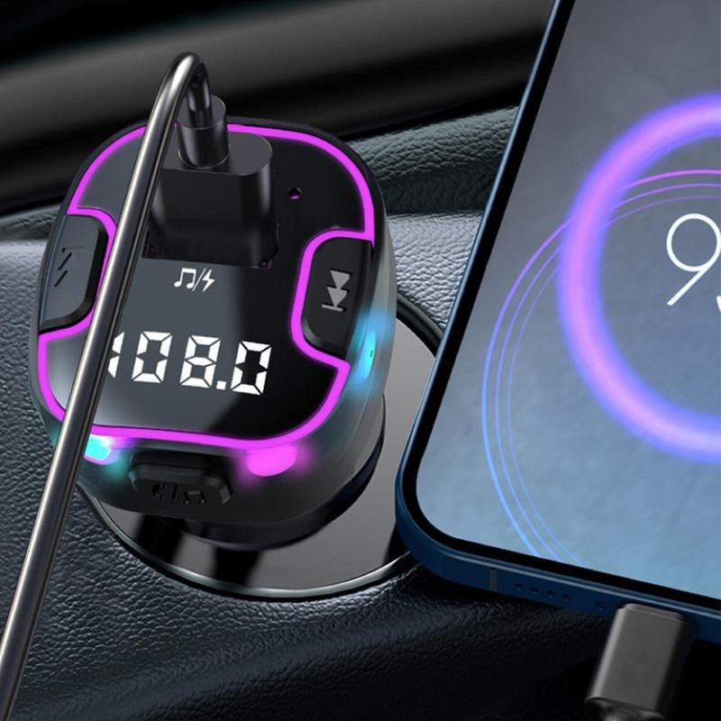 Set auto wireless Transmițător FM Blue Tooth pentru mașină Mâini libere Încărcător auto USB dual Adaptor pentru muzică Blue Tooth Transmițător FM