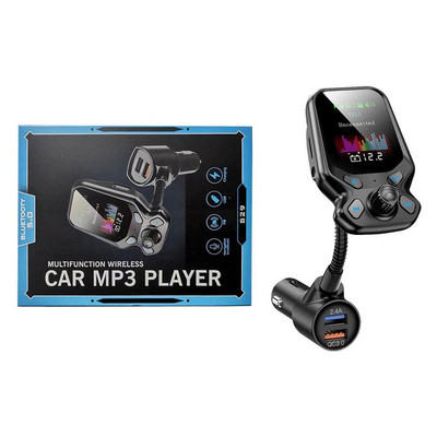 Νέος ασύρματος πομπός FM Auto Bluetooth 5.0 Δέκτης MP3 Φορτιστής κιτ FM Προσαρμογέας Πομπός USB 2.4A Φορτιστής ραδιοφώνου Playe L3C8