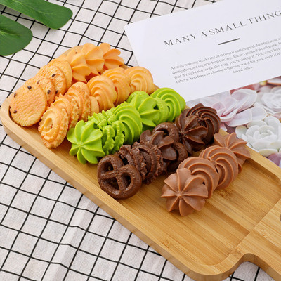 Simulation Cookies Fake Cake Artificial Biscuit Model Dessert Kitchen Props Bakery Table Wedding Decoration Party Home Decor