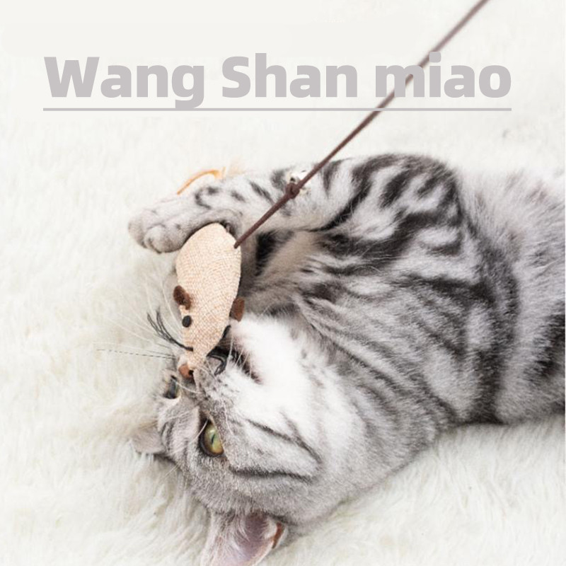 Baghetă pentru pisici de jucărie, fluture, șoarece, pisică, undiță, jucării, pisici, jucării interactive din lemn pentru pisici de interior, minge cu catnip