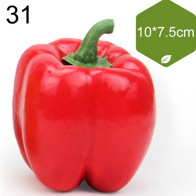 Vairāku stilu mini simulācija mākslīgie dārzeņi pipari ķirbji ķiploki viltoti augļi bērni bērniem dāvanu griešanas rotaļlieta mājas dekorēšana