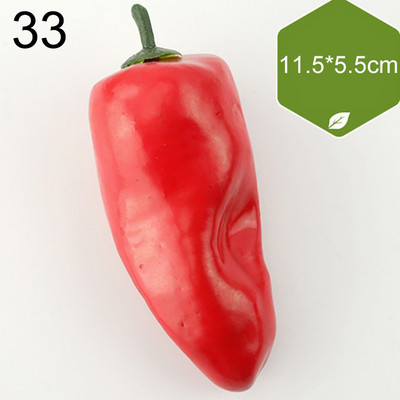 Vairāku stilu mini simulācija mākslīgie dārzeņi pipari ķirbji ķiploki viltoti augļi bērni bērniem dāvanu griešanas rotaļlieta mājas dekorēšana