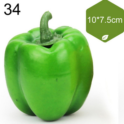 Vairāku stilu mini simulācija mākslīgie dārzeņi pipari ķirbji ķiploki viltoti augļi bērni bērniem dāvanu griešanas rotaļlieta mājas dekorēšana