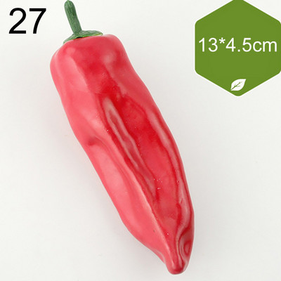 Vairāku stilu mini simulācija mākslīgie dārzeņi pipari ķirbji ķiploki viltoti augļi bērni bērniem dāvanu griešanas rotaļlieta mājas dekorēšana