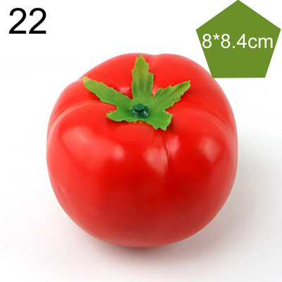 Vairāku stilu mini simulācija mākslīgie dārzeņi pipari ķirbji ķiploki viltoti augļi bērni bērniem dāvanu griešanas rotaļlieta mājas dekorēšana