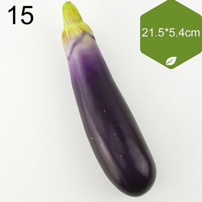 Vairāku stilu mini simulācija mākslīgie dārzeņi pipari ķirbji ķiploki viltoti augļi bērni bērniem dāvanu griešanas rotaļlieta mājas dekorēšana