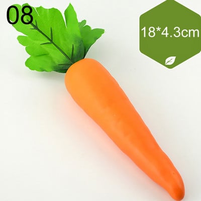 Vairāku stilu mini simulācija mākslīgie dārzeņi pipari ķirbji ķiploki viltoti augļi bērni bērniem dāvanu griešanas rotaļlieta mājas dekorēšana