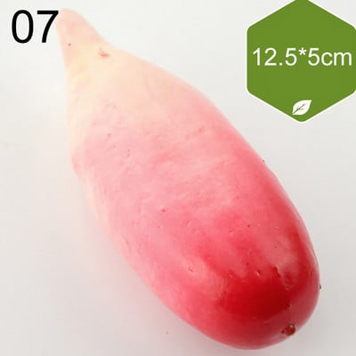 Vairāku stilu mini simulācija mākslīgie dārzeņi pipari ķirbji ķiploki viltoti augļi bērni bērniem dāvanu griešanas rotaļlieta mājas dekorēšana