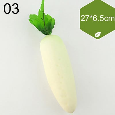 Vairāku stilu mini simulācija mākslīgie dārzeņi pipari ķirbji ķiploki viltoti augļi bērni bērniem dāvanu griešanas rotaļlieta mājas dekorēšana