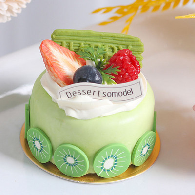 Mesterséges torta Hamis torta modell Élelmiszer desszert kellékek Édes asztaldísz ablakdísz lakberendezés