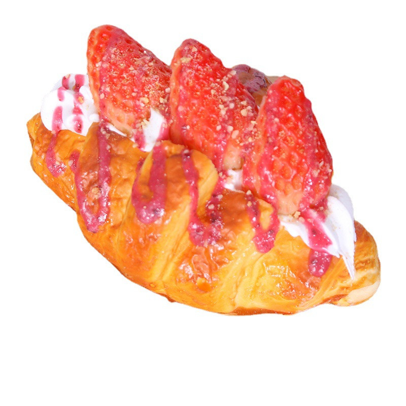 1PC Desert Croissant Artificial Decorare Mancare Falsa Fotografie Simulare Alimente Pro Model Tort Ceai Decorare Masa FCYY-026