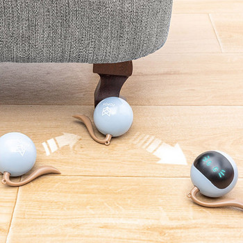 Αυτόματο έξυπνο παιχνίδι γάτας USB Διαδραστικό ηλεκτρικό άλμα μπάλας αυτοπεριστρεφόμενα παιχνίδια κυλιόμενη μπάλα άλματος για κατοικίδια γατάκια σκύλους