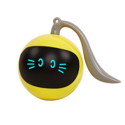Автоматична интелигентна котешка играчка USB интерактивна електрическа скачаща топка Самовъртящи се играчки Роллинг скачаща топка за домашен любимец Коте Куче Деца