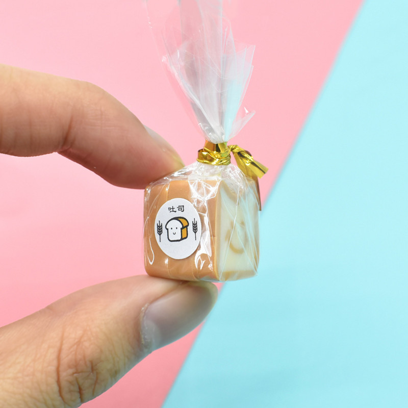 Pungă în miniatură Pâine de simulare Pâine prăjită Pâine în miniatură Mâncare în miniatură Accesorii pentru petreceri Jucării cadou Ziua de naștere a copiilor