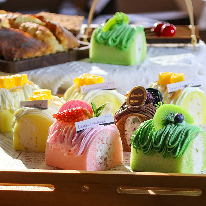 1PC Tort Artificial Desert Decorare Mancare Falsa Fotografie Simulare Alimente Pro Model Tort Ceai Decorare Masa FCYY-018