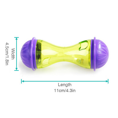 Pet Cat Mice Food Tumbler Toy Ball Διαδραστικό παιχνίδι τροφοδοσίας γατών με χρήση παζλ Παιχνίδι Ενδιαφέρον Πλαστικός διανομέας τροφής για γάτες