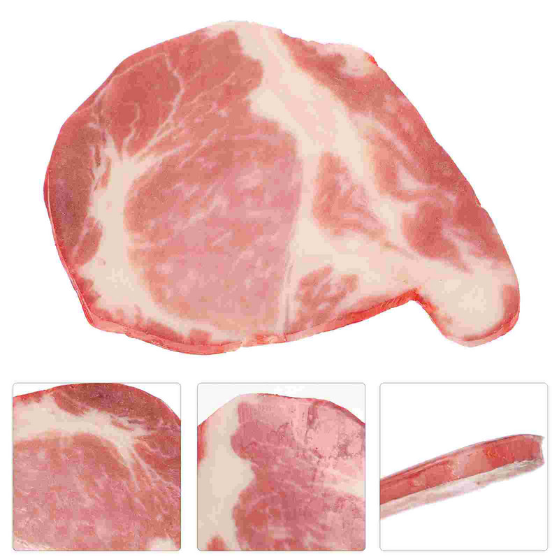 Carne de vită artificială Carne de vită falsă Felii de carne de vită realiste simulate Carne falsă Mâncare Prop