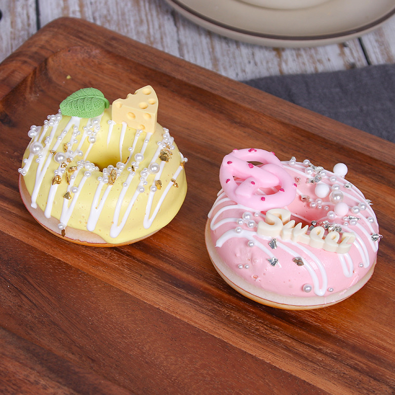 1pcs Simulare PU gogoașă model alimentar frigider material super moale ecologic cu recuzită pentru fotografie cu parfum