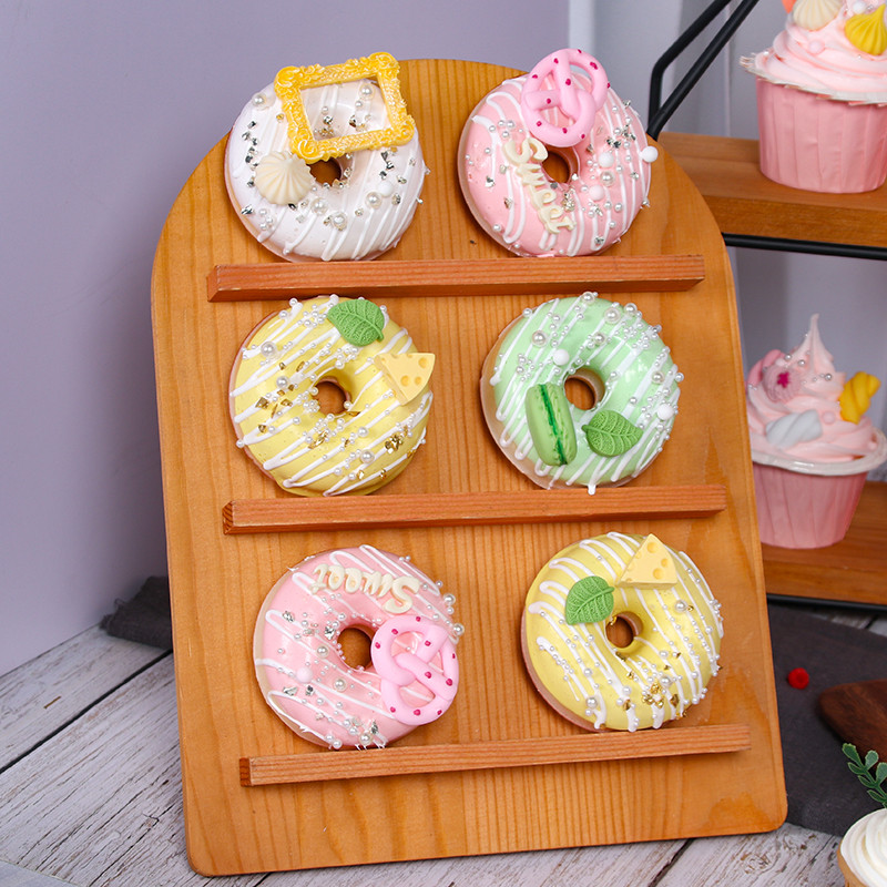 1pcs Simulare PU gogoașă model alimentar frigider material super moale ecologic cu recuzită pentru fotografie cu parfum