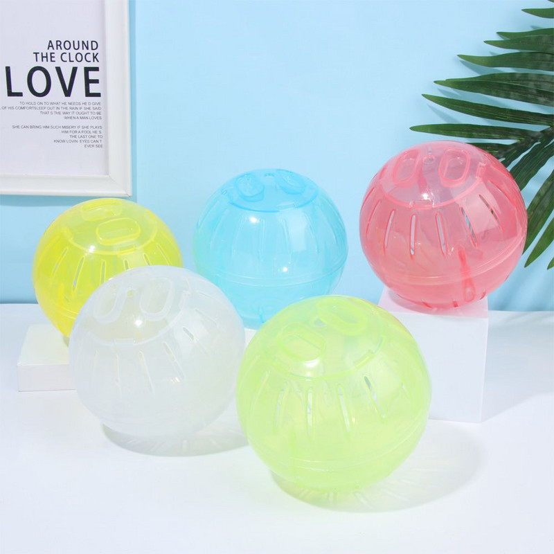 1 db hörcsögfutó 12 cm-es labdás kisállat gyakorlójáték műanyag földelő kocogó edzőfelszerelés disznó játék játékok kellékek