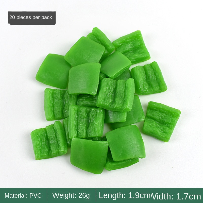 20 buc/pachete Simulare legume felii ardei sunca usturoi calmar modele inele nunta casa restaurant bucatarie gradina decor alimente