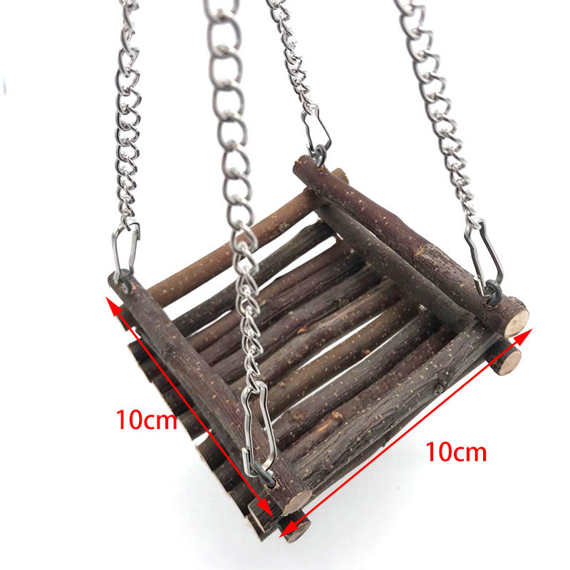 Bețișor de mestecat Ramă de măr Hamster Veveriță Jucării naturale Papagali Iepuri Băț de măcinat Pat agățat Hamac de casă