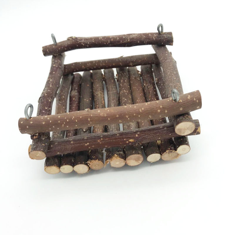 Bețișor de mestecat Ramă de măr Hamster Veveriță Jucării naturale Papagali Iepuri Băț de măcinat Pat agățat Hamac de casă