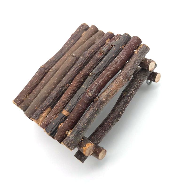 Bețișor de mestecat Ramă de măr Hamster Veveriță Jucării naturale Papagali Iepuri Băț de măcinat Pat agățat Hamac de casă