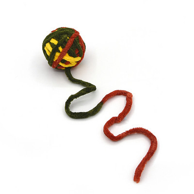 Funny Cats Λούτρινο παιχνίδι Μάλλινο Fleece Ball Kittens Teething Ball Interactive Chewing Rattles Διαδραστικά προϊόντα για γάτες για δώρα για κατοικίδια