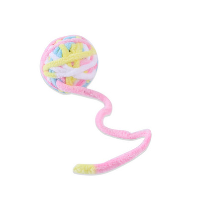 Funny Cats Λούτρινο παιχνίδι Μάλλινο Fleece Ball Kittens Teething Ball Interactive Chewing Rattles Διαδραστικά προϊόντα για γάτες για δώρα για κατοικίδια