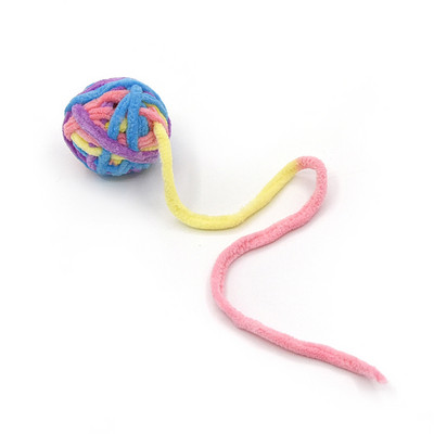Funny Cats Λούτρινο παιχνίδι Μάλλινο Fleece Ball Kittens Teething Ball Interactive Chewing Rattles Διαδραστικά προϊόντα για γάτες για δώρα για κατοικίδια
