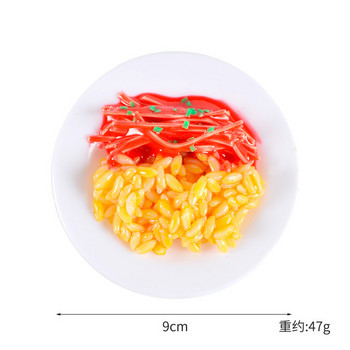 Симулиран ориз Покривало за фалшива храна Модел на ориз Кухненски реквизит Сладки декорации за маса Прозорец на ресторанта Декорация на дома