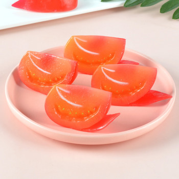 Προσομοίωση ψεύτικη τροφή ψεύτικη ντομάτα Ψεύτικα φρούτα λαχανικών τεχνητά φέτες αγγουριού Διακόσμηση σπιτιού Φωτογραφικά στηρίγματα κουζίνας