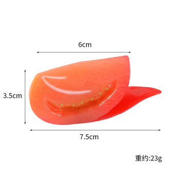 Προσομοίωση ψεύτικη τροφή ψεύτικη ντομάτα Ψεύτικα φρούτα λαχανικών τεχνητά φέτες αγγουριού Διακόσμηση σπιτιού Φωτογραφικά στηρίγματα κουζίνας