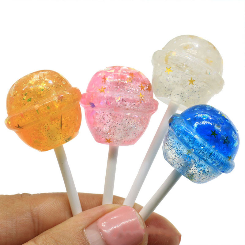 5 bucăți simulare pudră strălucitoare acadea joc de mâncare artificială decorare în miniatură pentru acasă mini ornamente magazin vitrina prop