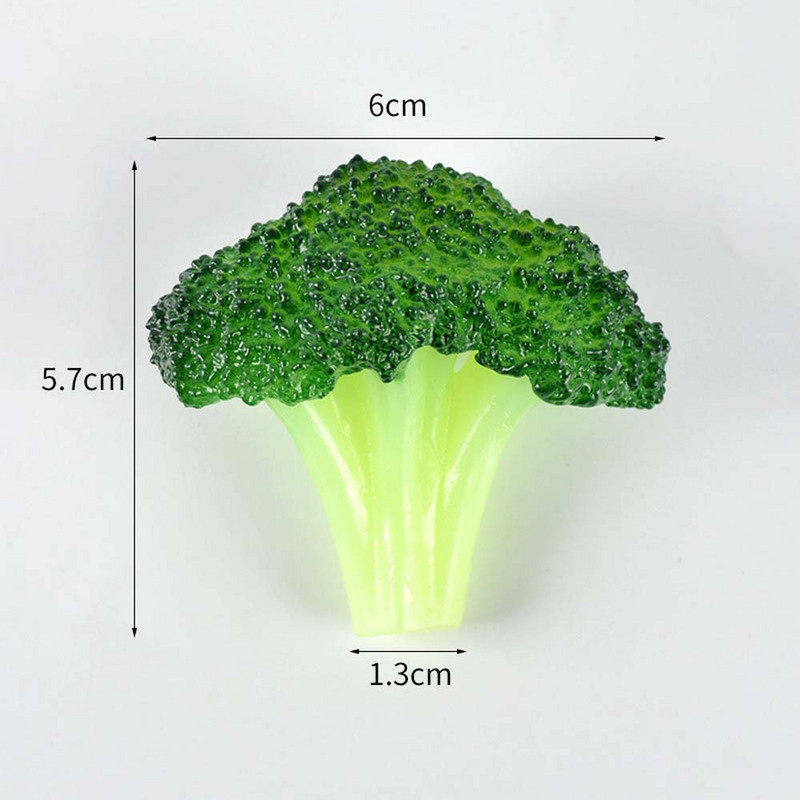 Hamisétel-szimuláció Brokkoli zöldséges konyhai kellékek őszi dekoráció Hotel étterem ablaka ételmodell lakberendezés