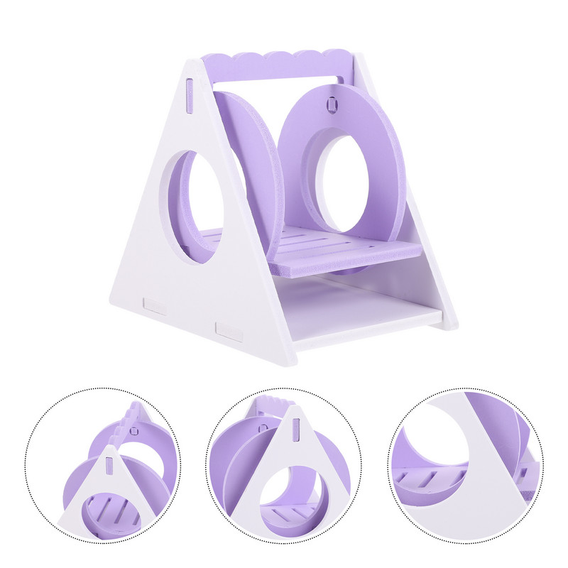 Hörcsög hintajáték mókus játékszer kisállat kellék Guinea pihenőház ketrec búvóhely Kis PVC játékok játszanak