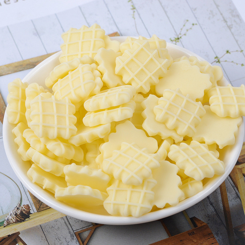 10db Mesterséges süti Faux süti modell Hamis ételforma otthoni hamis keksz hamis étel desszert sütés díszítő asztal fotó kellékek