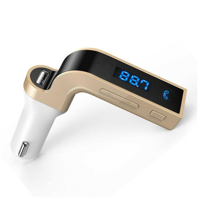 1 τεμ. Car Kit Handsfree Πομπός FM Ραδιόφωνο MP3 Player Βύσμα φόρτισης USB