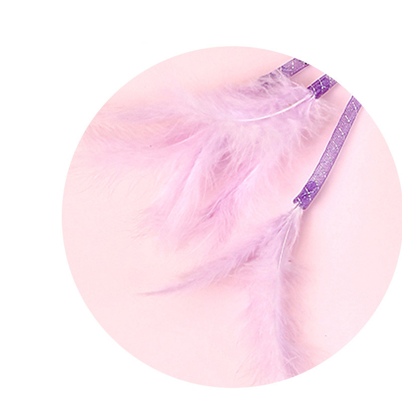 Vicces cica macska teaser interaktív játékruda tollas játékokkal macskáknak teaser interaktív játékbot háziállat macskák játékok bot kellékek