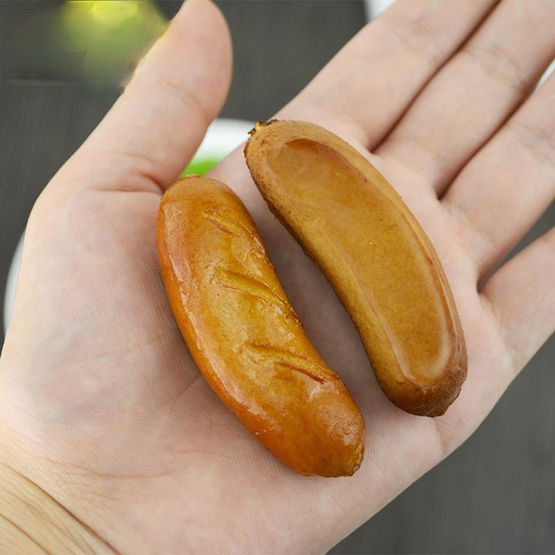 1db mesterséges élelmiszerek PVC szimuláció kolbász virsli kellékek étel dekorációs játékok kellék hamisítványhoz Stúdió fotózás kellékek dekor