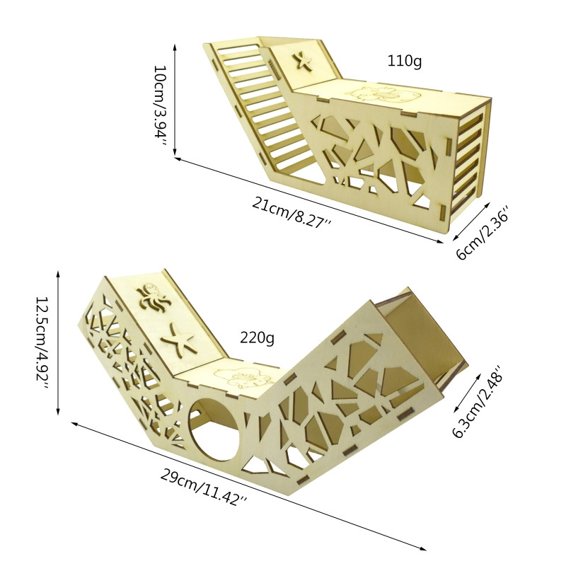 Hörcsög fajátékcső búvóhely, mászó alagút ház a PLAY Habitat dekorációhoz