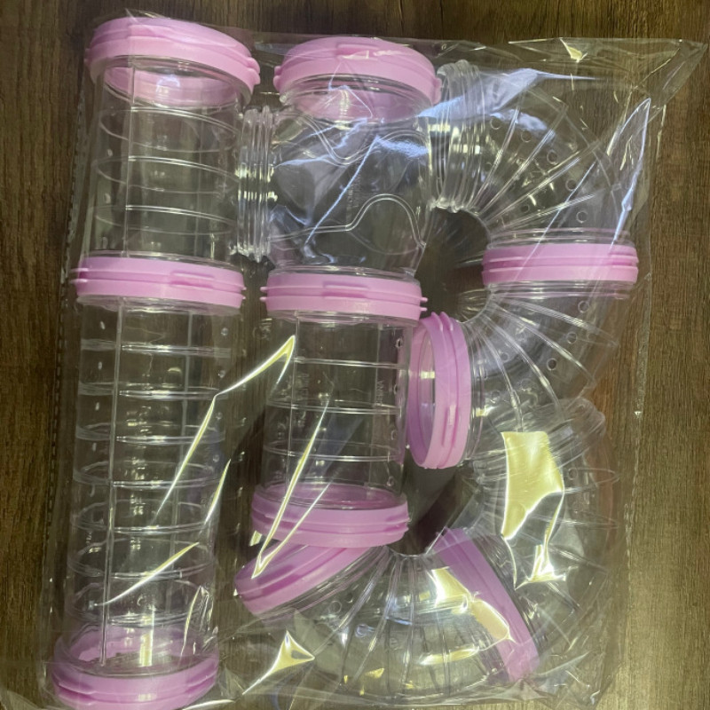Tunel de hamster labirint de jucărie, cușcă remodelată cu bricolaj, set de tuburi externe, țeavă sportivă, accesorii pentru cobai, accesorii pentru chinchilla pentru conducte
