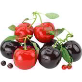 1 τεμ. Fake Cherry τεχνητό φρούτο μοντέλο προσομοίωσης Cherry Ornament Craft Food Photography Props Διακοσμήσεις για το πάρτι γάμου για το σπίτι