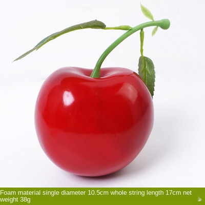 1 τεμ. Fake Cherry τεχνητό φρούτο μοντέλο προσομοίωσης Cherry Ornament Craft Food Photography Props Διακοσμήσεις για το πάρτι γάμου για το σπίτι
